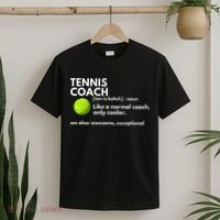 Funny Tennis Coach Definition Coaching Gift T-Shirt thumb 2