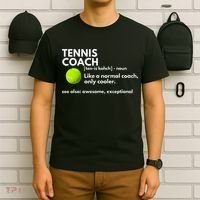 Funny Tennis Coach Definition Coaching Gift T-Shirt thumb 6