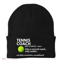 Funny Tennis Coach Definition Coaching Gift Beanie thumb 0
