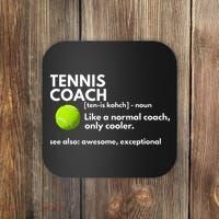Funny Tennis Coach Definition Coaching Gift Coaster thumb 0
