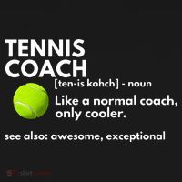 Funny Tennis Coach Definition Coaching Gift Polo thumb 3
