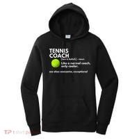 Funny Tennis Coach Definition Coaching Gift Women's Hoodie thumb 0