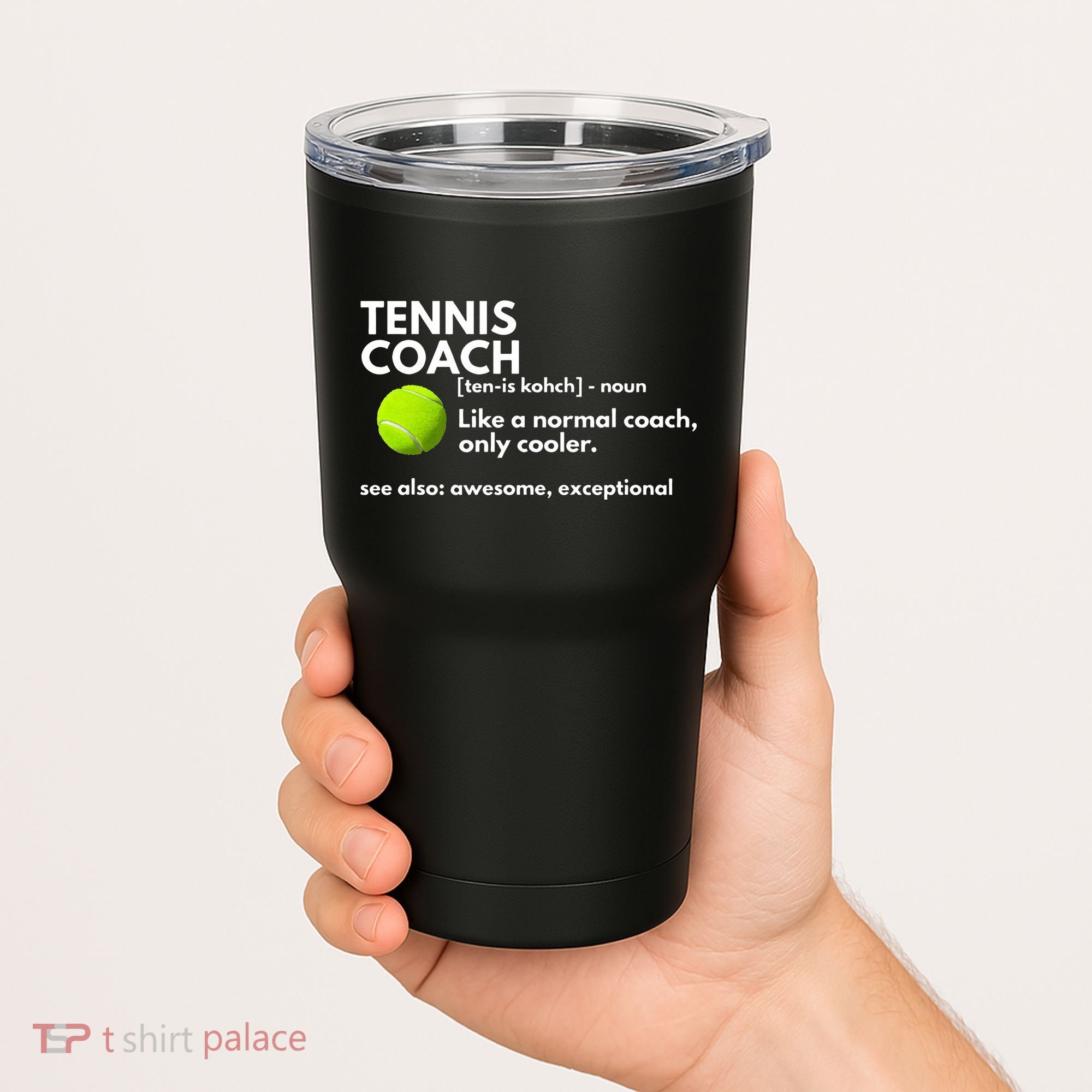 Funny Tennis Coach Definition Coaching Gift Tumbler