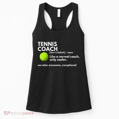 Funny Tennis Coach Definition Coaching Gift Women's Tank Top