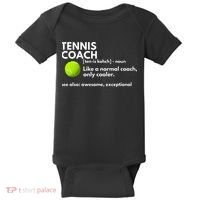 Funny Tennis Coach Definition Coaching Gift Baby Bodysuit thumb 0