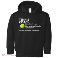 Funny Tennis Coach Definition Coaching Gift Toddler Hoodie thumb 0