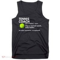 Funny Tennis Coach Definition Coaching Gift Tank Top thumb 0