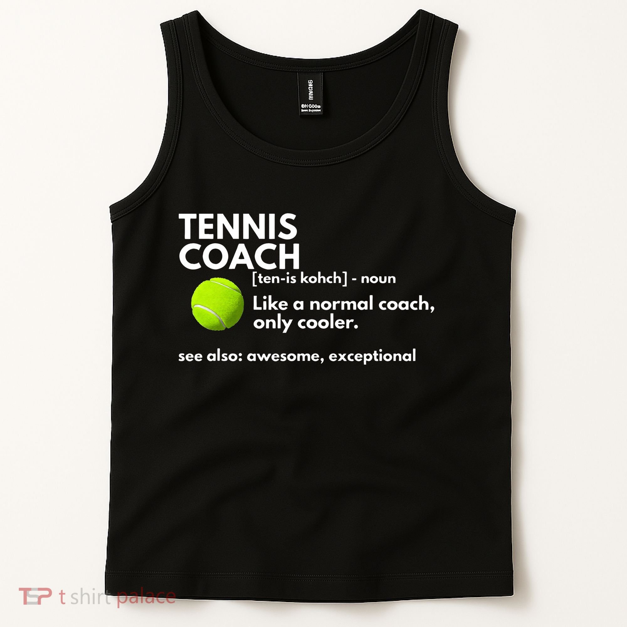 Funny Tennis Coach Definition Coaching Gift Tank Top