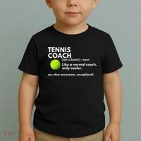 Funny Tennis Coach Definition Coaching Gift Toddler T-Shirt thumb 2