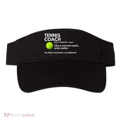 Funny Tennis Coach Definition Coaching Gift Visor