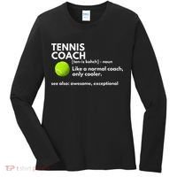 Funny Tennis Coach Definition Coaching Gift Women's Long Sleeve Shirt thumb 0