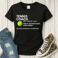 Funny Tennis Coach Definition Coaching Gift Women's T-Shirt thumb 3