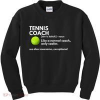 Funny Tennis Coach Definition Coaching Gift Kids Sweatshirt thumb 0