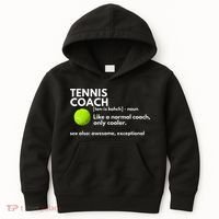 Funny Tennis Coach Definition Coaching Gift Kids Hoodie thumb 0