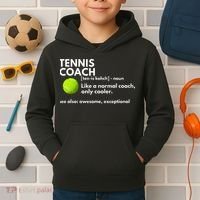 Funny Tennis Coach Definition Coaching Gift Kids Hoodie thumb 2