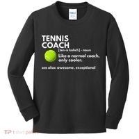 Funny Tennis Coach Definition Coaching Gift Kids Long Sleeve Shirt thumb 0