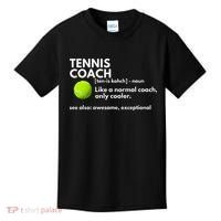Funny Tennis Coach Definition Coaching Gift Kids T-Shirt thumb 0