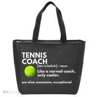 Funny Tennis Coach Definition Coaching Gift Tote Bag thumb 0