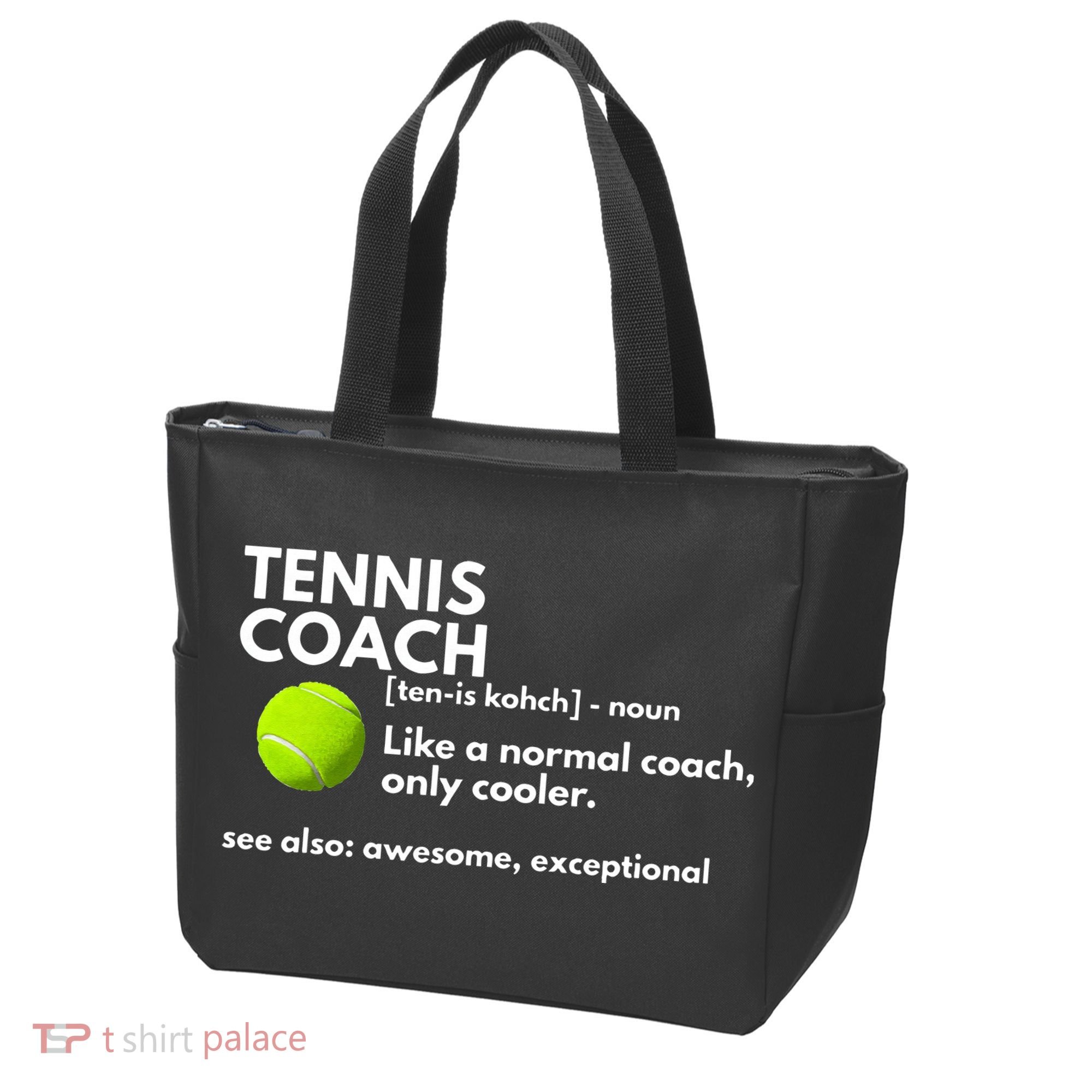 Funny Tennis Coach Definition Coaching Gift Tote Bag