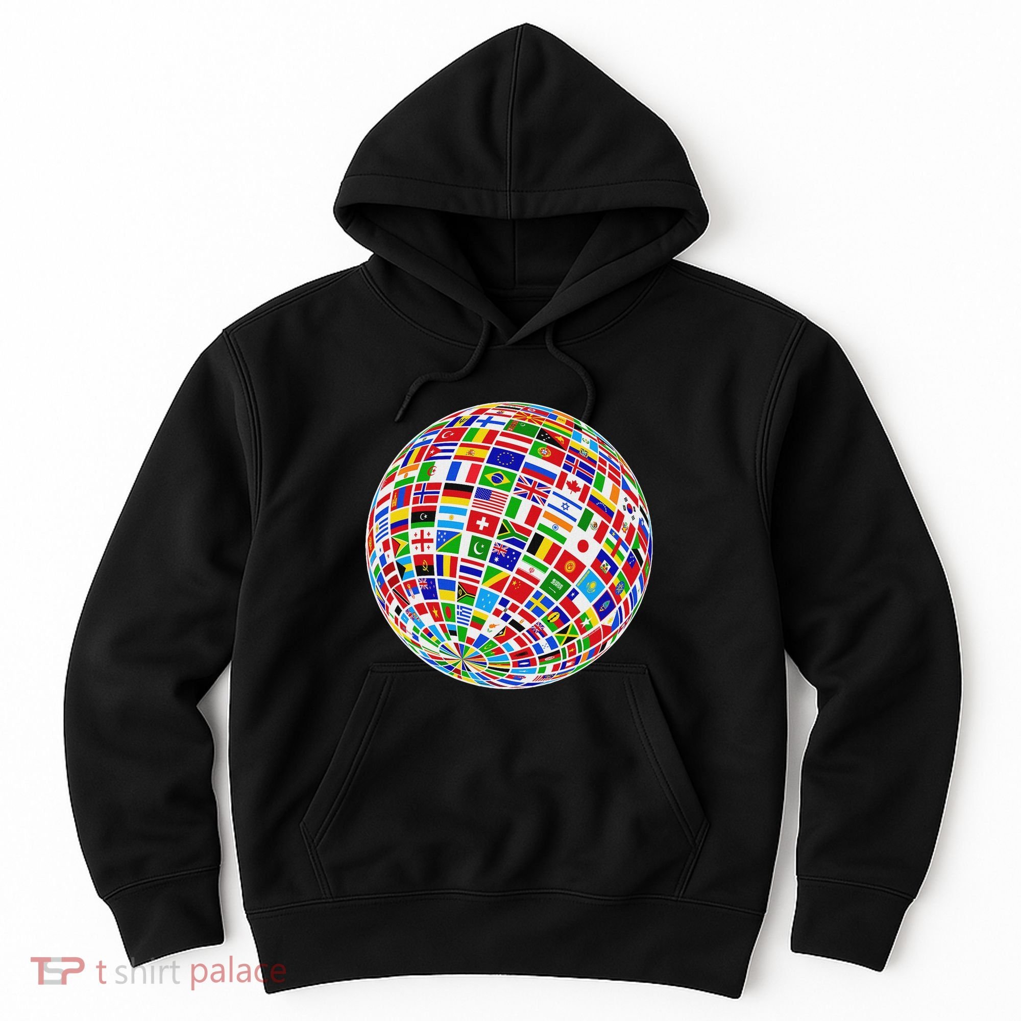 Flags The Countries Of The World Globe Earth World Flags Hoodie