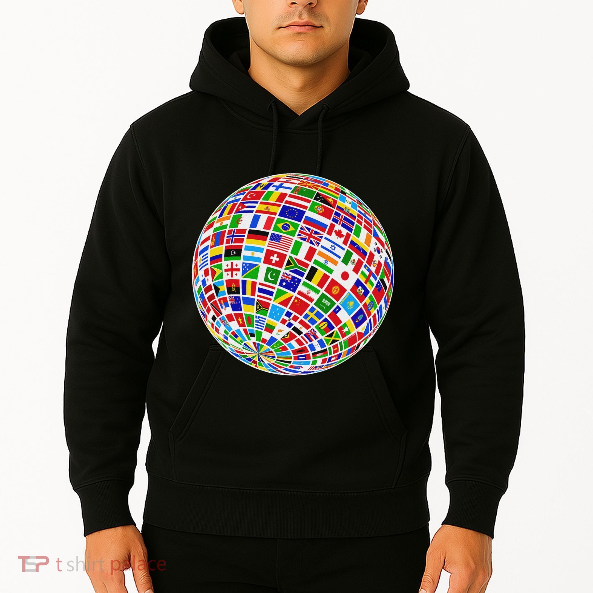 Flags The Countries Of The World Globe Earth World Flags Hoodie