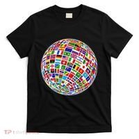 Flags The Countries Of The World Globe Earth World Flags T-Shirt thumb 0