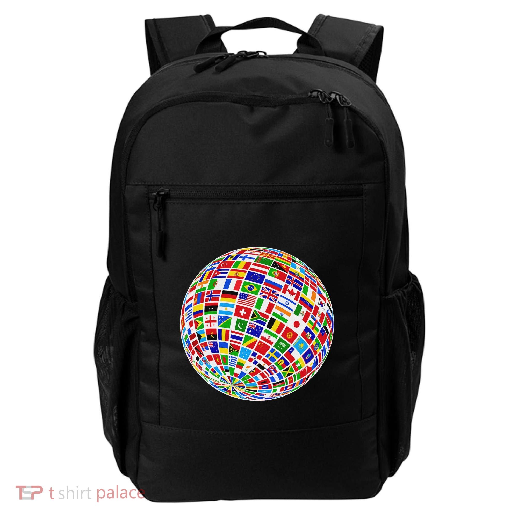Flags The Countries Of The World Globe Earth World Flags Backpack