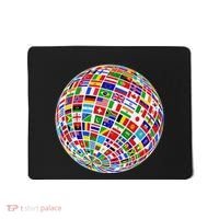 Flags The Countries Of The World Globe Earth World Flags Mousepad thumb 0