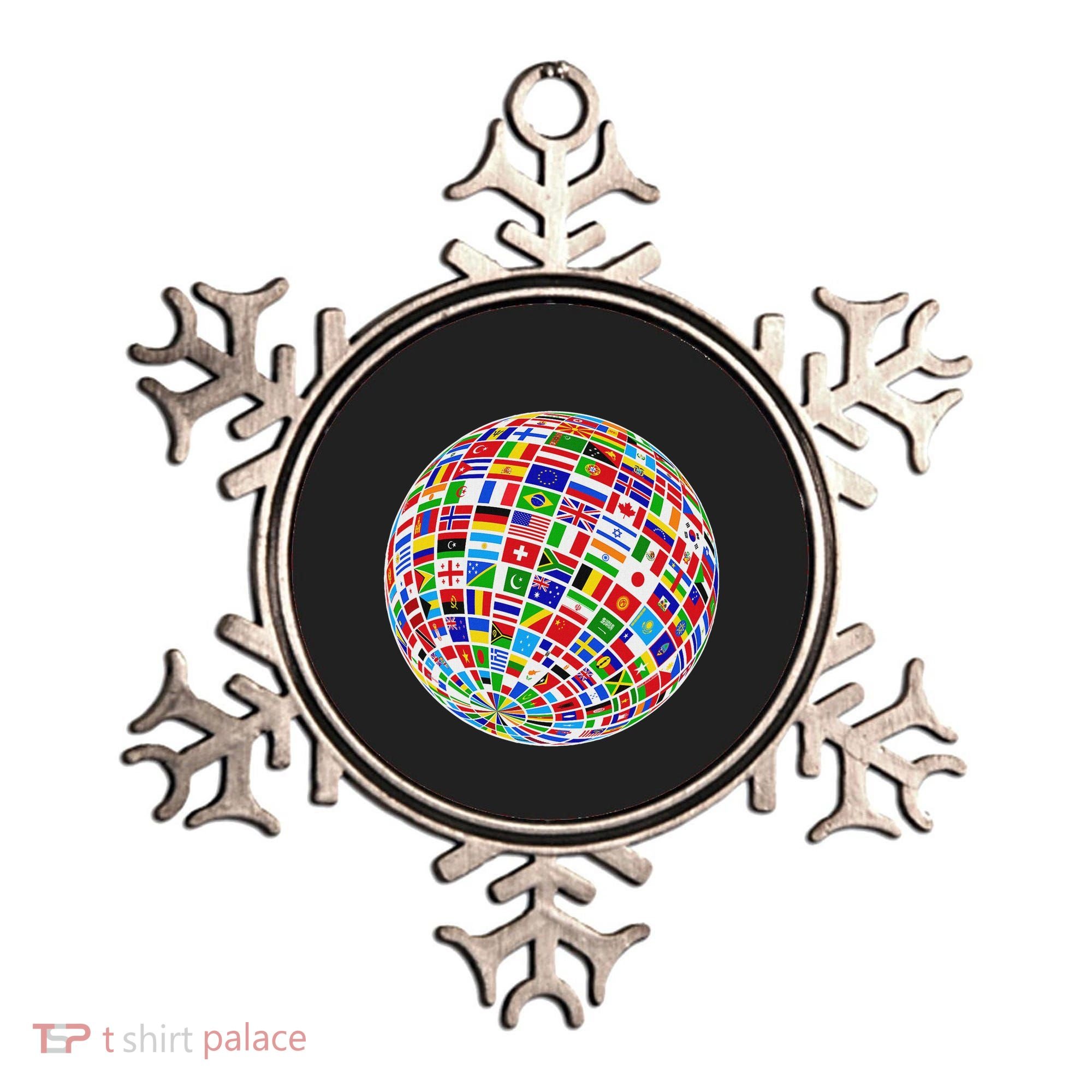 Flags The Countries Of The World Globe Earth World Flags Ornament