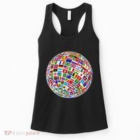 Flags The Countries Of The World Globe Earth World Flags Women's Tank Top thumb 0