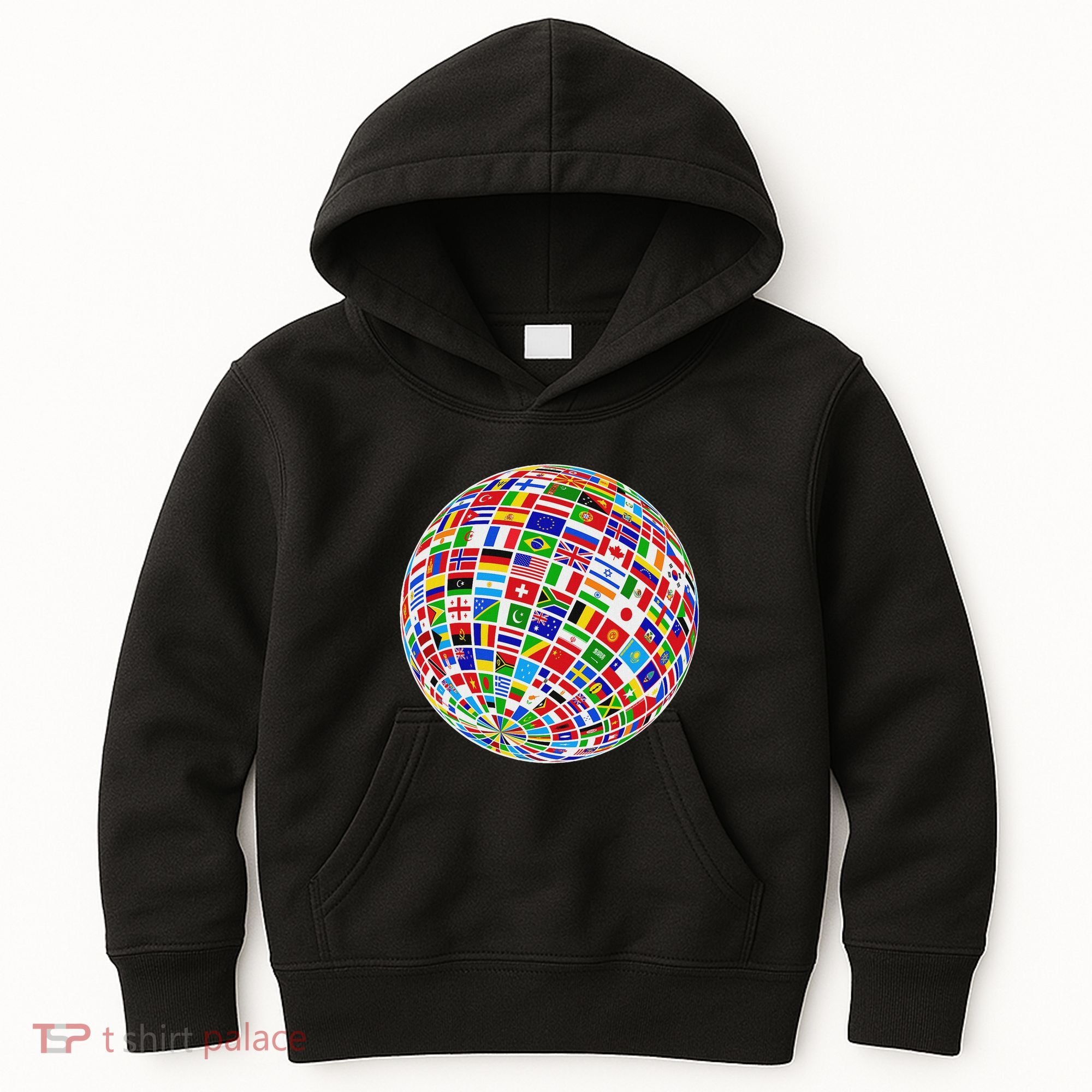 Flags The Countries Of The World Globe Earth World Flags Kids Hoodie