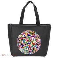 Flags The Countries Of The World Globe Earth World Flags Tote Bag thumb 0