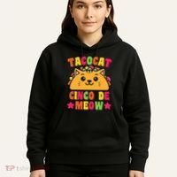 Funny Taco Cat Pun Tacocat Cute Taco Lover Cinco De Meow Hoodie thumb 5
