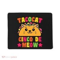 Funny Taco Cat Pun Tacocat Cute Taco Lover Cinco De Meow Mousepad thumb 0