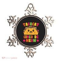 Funny Taco Cat Pun Tacocat Cute Taco Lover Cinco De Meow Ornament thumb 0