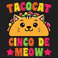 Funny Taco Cat Pun Tacocat Cute Taco Lover Cinco De Meow Hat thumb 2