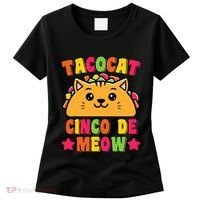 Funny Taco Cat Pun Tacocat Cute Taco Lover Cinco De Meow Women's T-Shirt thumb 0