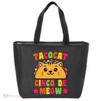 Funny Taco Cat Pun Tacocat Cute Taco Lover Cinco De Meow Tote Bag thumb 0