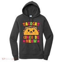 Funny Taco Cat Pun Tacocat Cute Taco Lover Cinco De Meow Women's Hoodie thumb 0