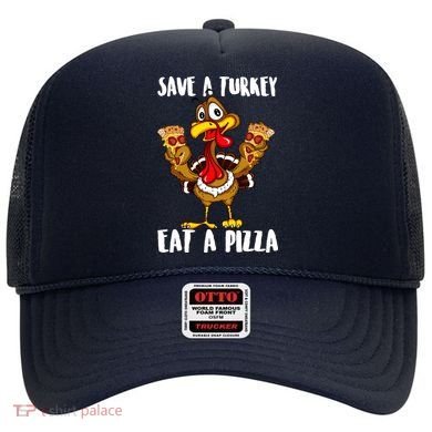 Funny Thanksgiving Costume Save A Turkey Eat A Pizza Hat