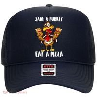 Funny Thanksgiving Costume Save A Turkey Eat A Pizza Hat thumb 0