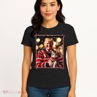 Funny Trump Christmas Sweater For Cat Lovers Women's T-Shirt thumb 4