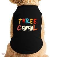 Funny Three Cool Glasses Years Old 3rd Birthday Anniversary Doggie Tank thumb 0