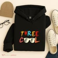 Funny Three Cool Glasses Years Old 3rd Birthday Anniversary Hoodie thumb 4
