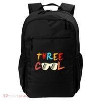 Funny Three Cool Glasses Years Old 3rd Birthday Anniversary Backpack thumb 0