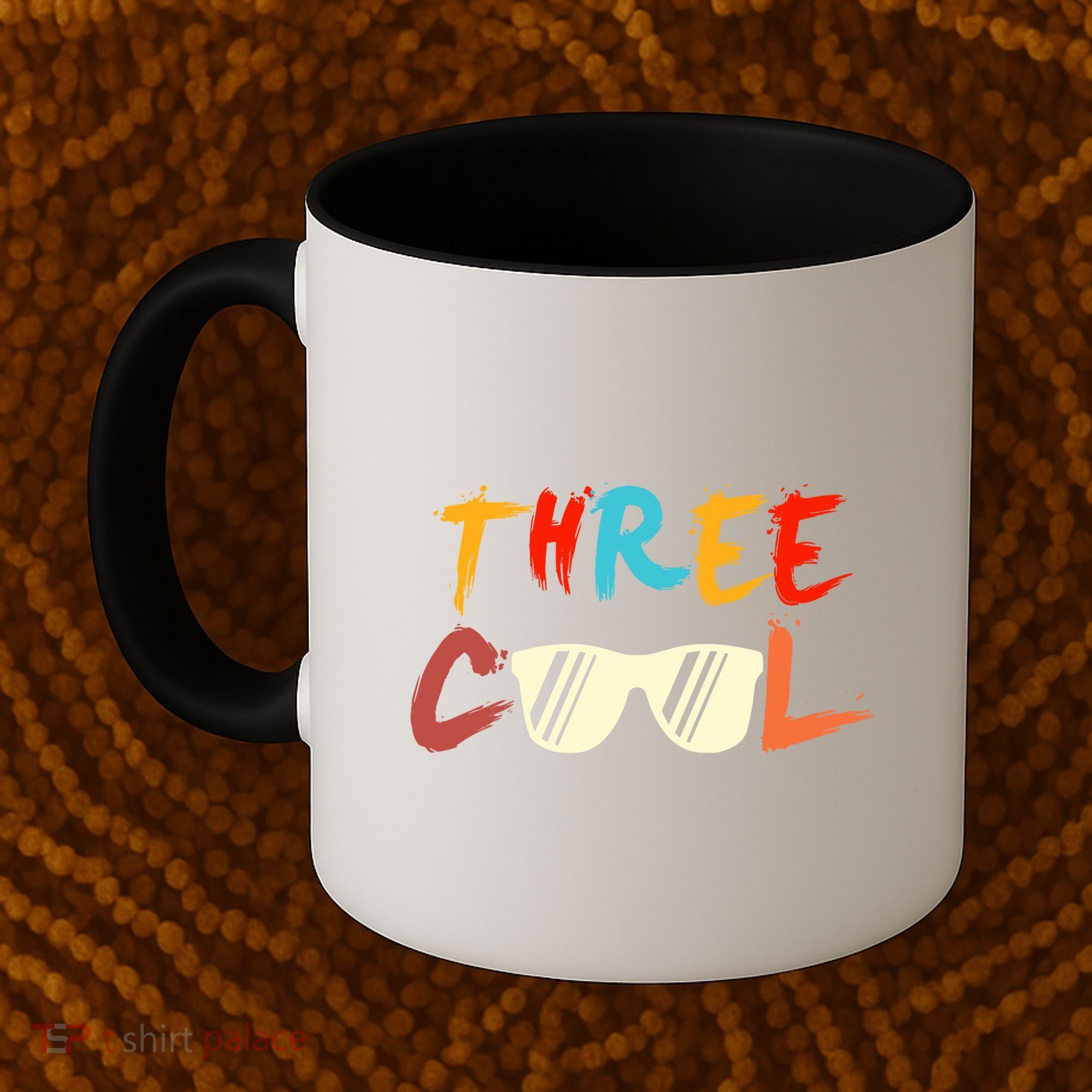 Funny Three Cool Glasses Years Old 3rd Birthday Anniversary Coffee Mug