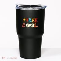 Funny Three Cool Glasses Years Old 3rd Birthday Anniversary Tumbler thumb 0