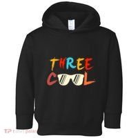 Funny Three Cool Glasses Years Old 3rd Birthday Anniversary Toddler Hoodie thumb 0