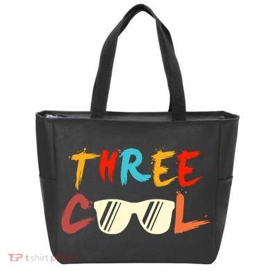 Funny Three Cool Glasses Years Old 3rd Birthday Anniversary Tote Bag