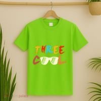 Funny Three Cool Glasses Years Old 3rd Birthday Anniversary T-Shirt thumb 2
